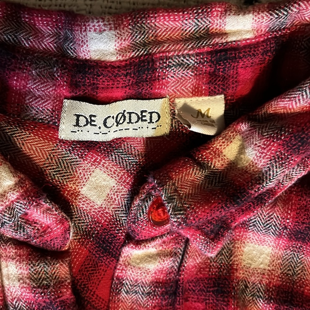 Decoded size M bling button up - Picture 5 of 6
